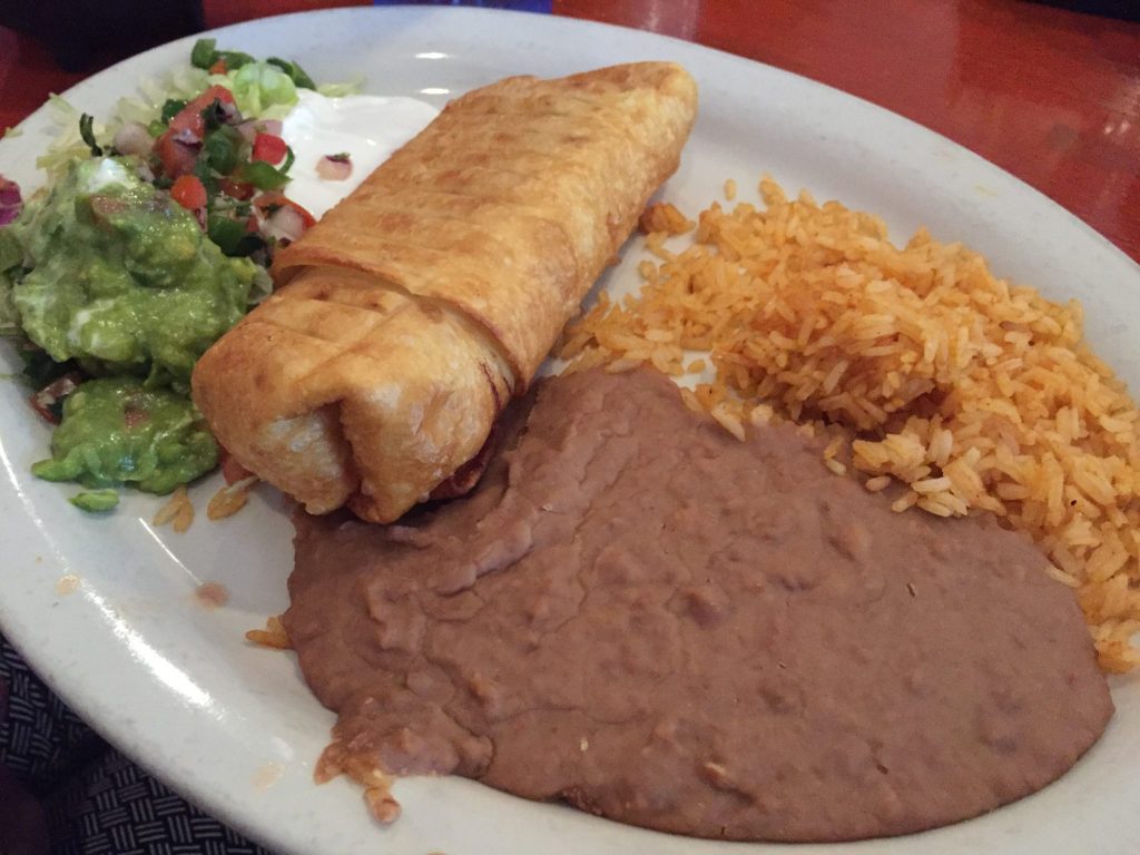 Los Rancheros Mexican Restaurant Chimichanga